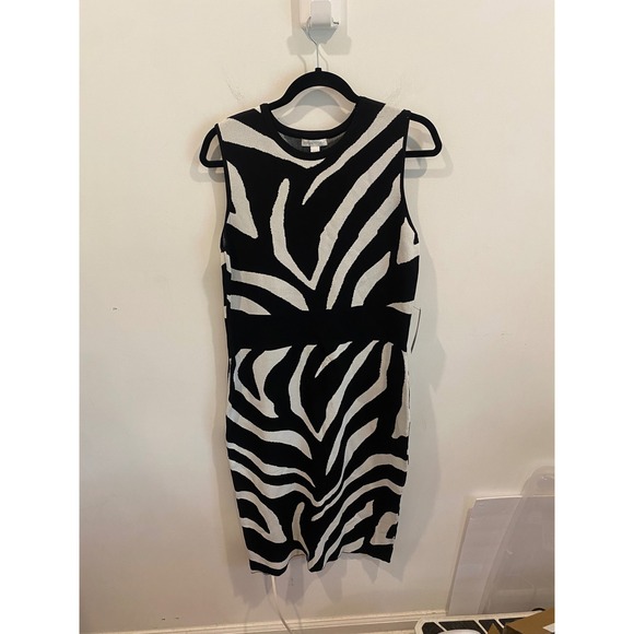 New York & Company Dresses & Skirts - Zebra Print Knit Dress Size Large Animal Print Professional Office Corporate
